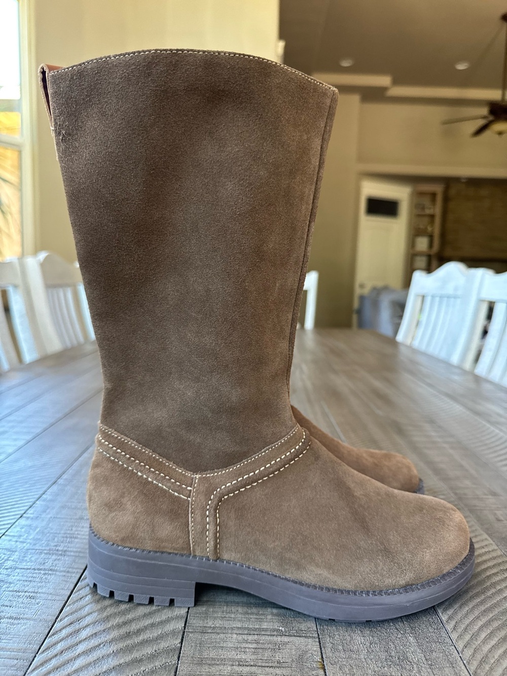 Revitalign Kennedy Mid-Calf Brown Suede Boots Women's Size 9 B (NWOT)